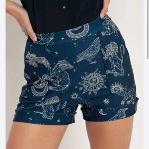 Harry Potter Magic Sky Cuffed Shorts